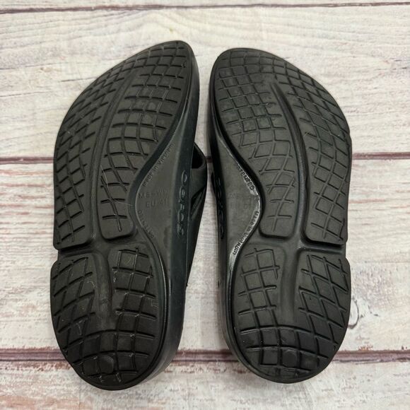 OOFOS womens Unisex Ooriginal Thong Flip-flop EU 41 Men’s 8 Women’s 10 Black - Picture 7 of 7